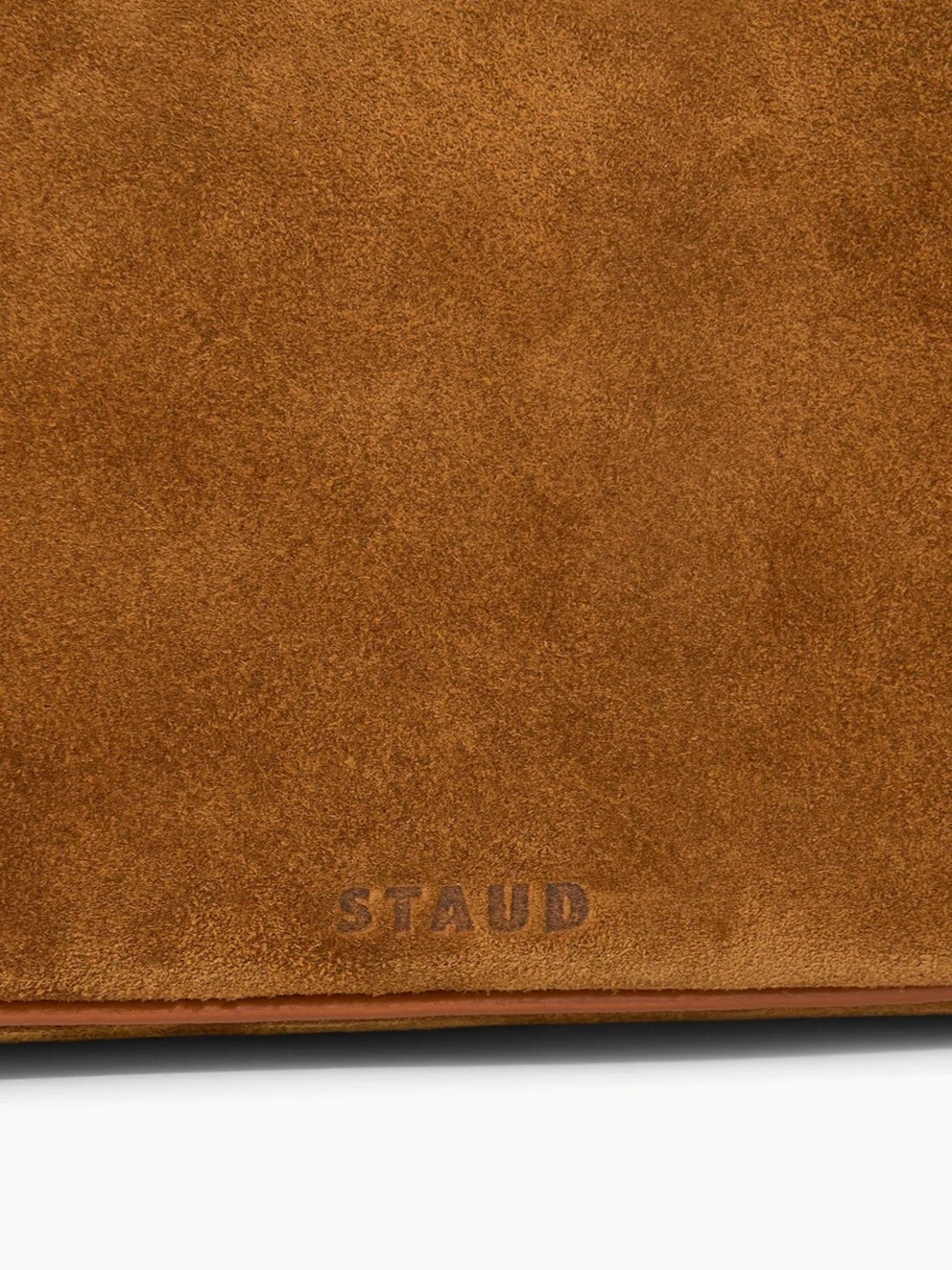 STAUD PINE SHOULDER BAG TAN SUEDE - Picture 4 of 6
